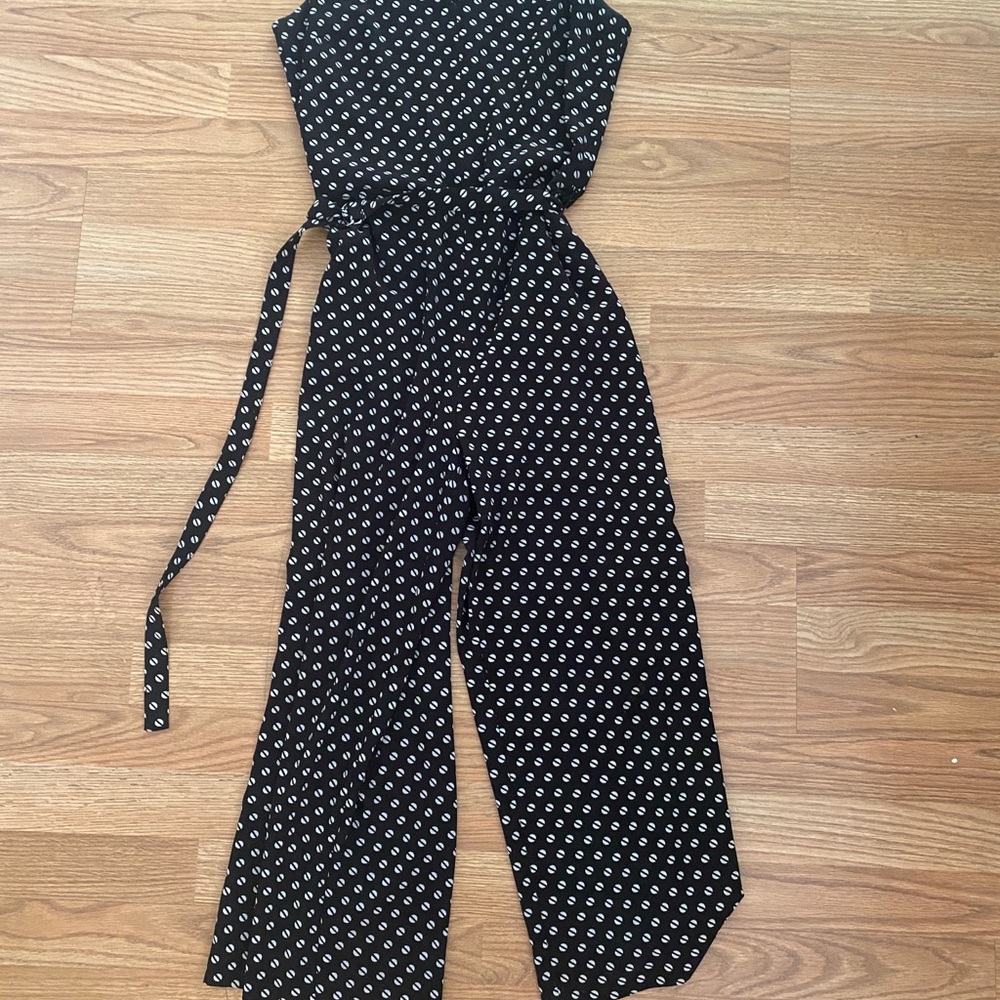 Michael Kors black and white jumpsuit